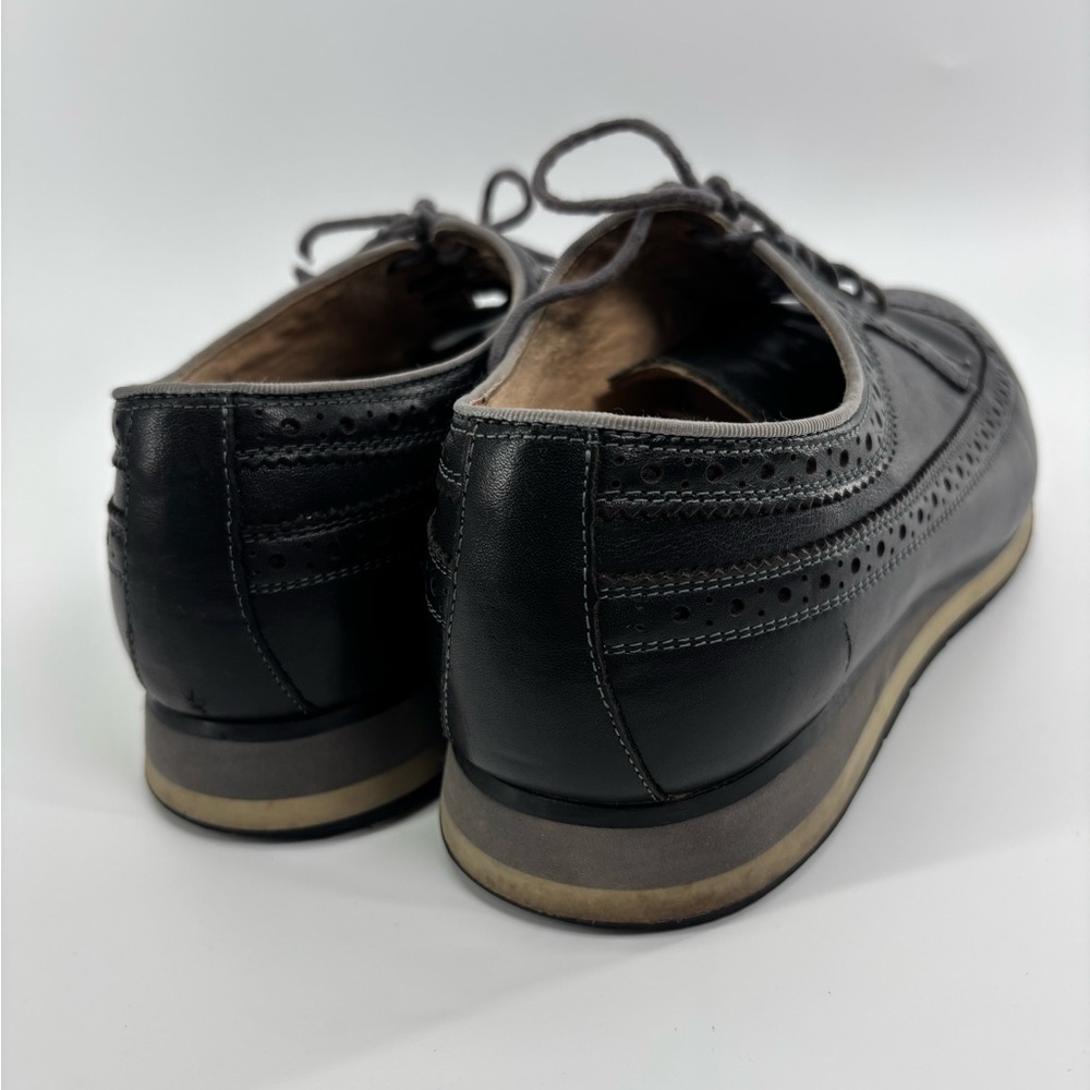 Florsheim limited indigo flux wingtip oxfords 10 black work office comfort - Picture 6 of 14